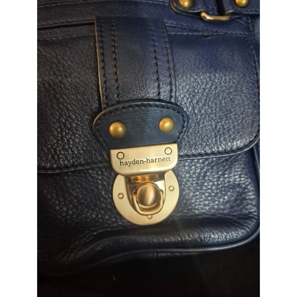 Hayden Harnett Leather Purse Blue Shoulder Bag, Handbag , Made In Brooklyn NY